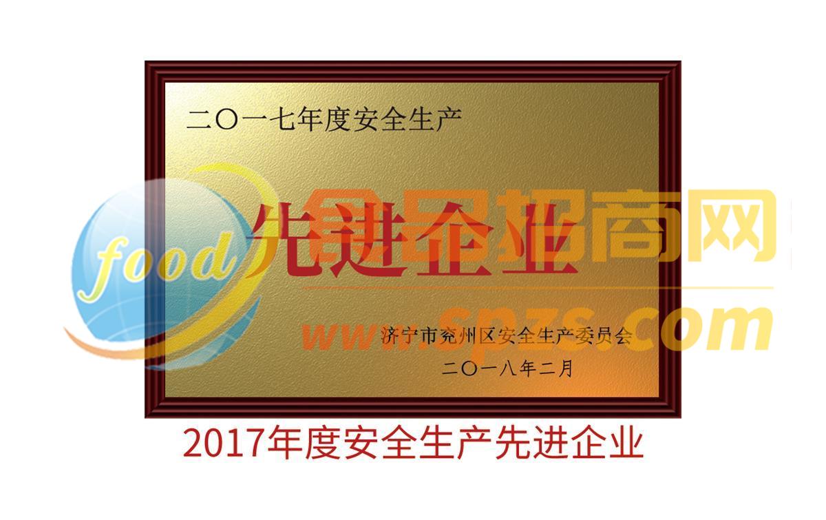 2017年度安全生產(chǎn)先進(jìn)企業(yè)